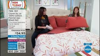 Clover by Jo 100% Cotton Flannel 6piece Sheet Set