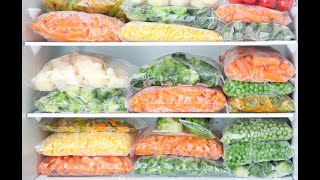 Como congelar verduras, y como descongelar verduras para la cuarentena