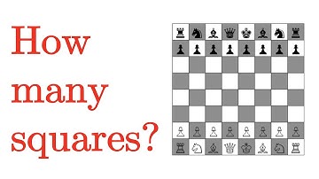 How many squares are there in a chessboard? [with English subtitles]