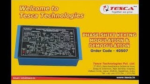 Phase Shift Keying Modulation & Demodulation | PSK Trainer | Digital Communication || Tesca 40507
