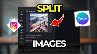How To Split Images For Instagram Grid In Canva | Tutorial 2026 screenshot 4
