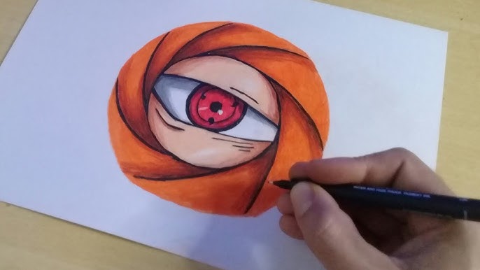 TUTORIAL COMO DESENHAR o OBITO CHIBI passo a passo 