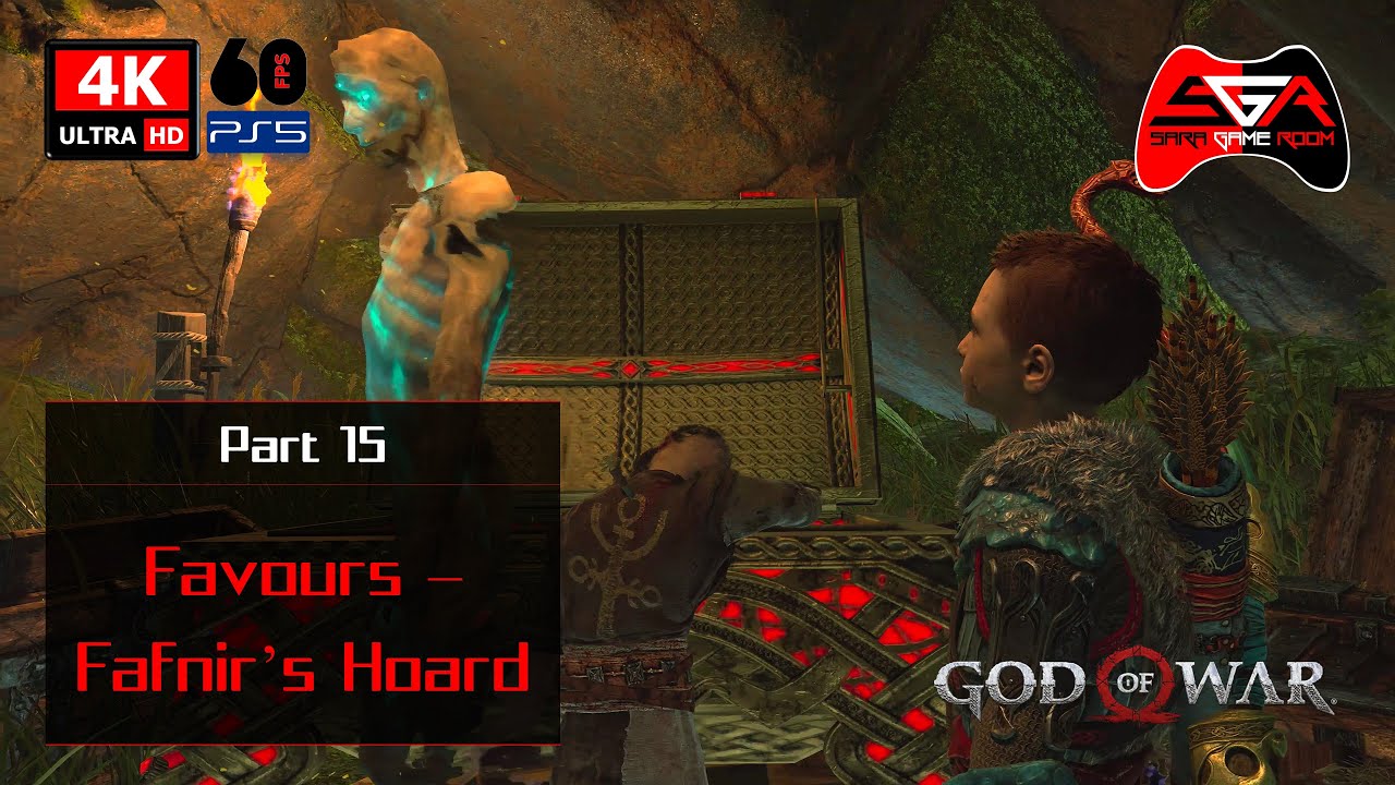 God of War Gameplay (2018) - Part 15 Side Mission - Fafnirs Hoard