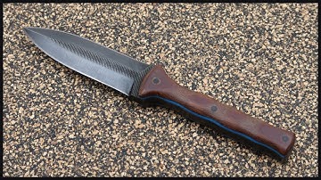 Small Dagger Made From An Old File #knifemaking #knife #blacksmithing