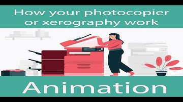 how xerography machine work animation | SWAJ Foundation #kids #education  #xerography #science #swaj