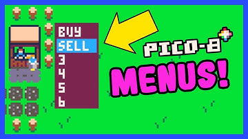 Pop Up Menus In Our Pico-8 Farming Game! - Code With Me E13