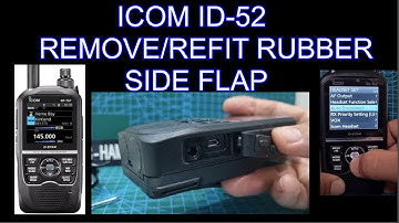 ICOM ID-52 Remove Side Rubbers and Refit
