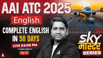 AAI ATC 2025 | AAI ATC English Most Expected Questions | Day 5 | By Aman Sir