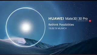 Huawei Mate 30 series live launch event || huawei mate 30 series launching event