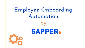 Employee Onboarding Automation by Sapper | Automation | Integration | Intelligent Onboarding |