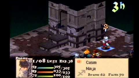 FFT Solo Ramza Challenge - Part 50 Murond Death City (Final Fantasy Tactics)