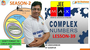 COMPLEX NUMBERS||LESSON-39||M UMASANKAR||JEE MAIN & ADVANCED