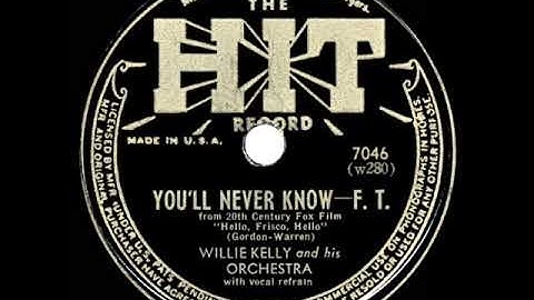 1943 HITS ARCHIVE: You’ll Never Know - Willie Kelly & Orchestra