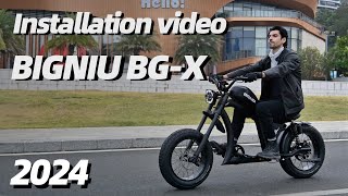 BIGNIU BG-X electric bike installation video