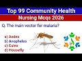 Top 99 Community Health Nursing Mcqs | Important Nursing Mcqs 2026 | NORCET | NCLEX | RRB | BSC