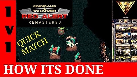 Command and Conquer Multiplayer Match.1 on 1 QUICK MATCH, HOW IT