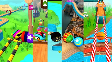 Funny Fails in going balls🆚 Sky Ball Jump// Walkthrough Gameplay//Android, ios