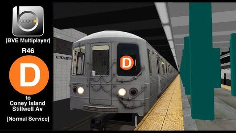 OpenBVE OBND Official Multiplayer: NYC Subway R46 D Line to Coney Island