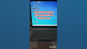 How to shut down your laptop or computer in a unique way #computer #newvideo