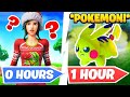 I gave 5 *FORTNITE BUILDERS* 1 Hour to Build A Pokémon...