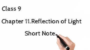 Class 9th Science Chapter 11.Reflection of Light Short Notes | Std 9 Lesson 11 Short Notes | #std9