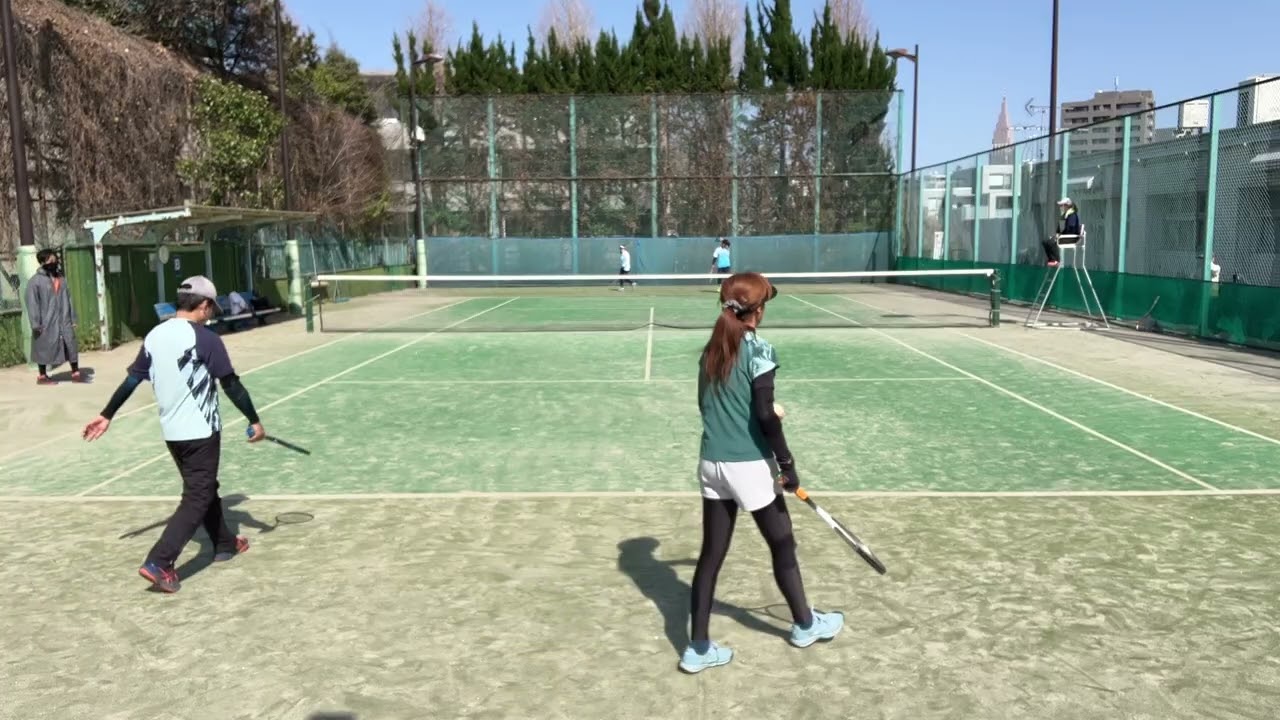 R7年度渋谷区ミックス大会50予選リーグ 小澤・池田(國學院高校OB会)1-④齋藤・堀井(蕨サリク)