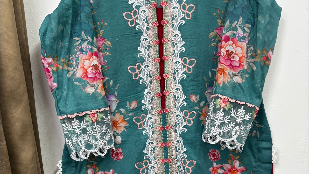 Alzohaib sunshine bloom printkari 2025 #lawnsuits #applique #lawn #alzohaib #2025lawn#pakistanisuits