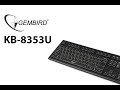 Клавиатуры Gembird KB-8353U и KB-8353U-BL