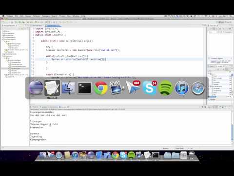 Video: Hvordan skriver man tekst i Java?