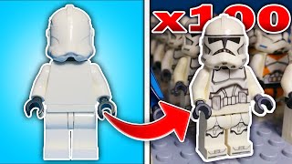I Made 100 LEGO Clone Troopers From Scratch