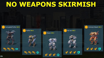 No Weapons Fafnir and Hawk and Ao Jun Skirmish. War Robots.