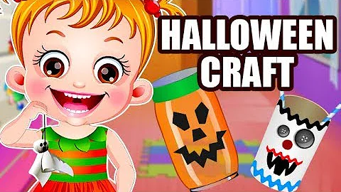 Baby Hazel Halloween Crafts | Fun Game Videos By B...