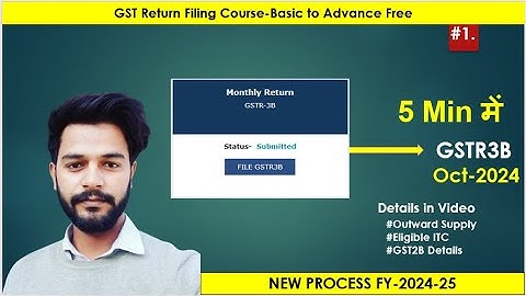 #gstr3bfiling GSTR3B Return Filing | Oct-24 GSTR3B Return Filing Video Full Details in हिन्दी