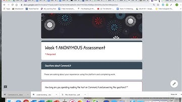 Google Form and Discussion Board Video