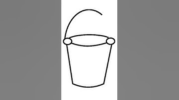 how to draw a bucket