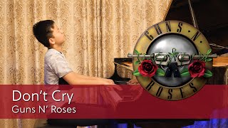 Guns N' Roses Don't Cry Piano Cover | Cole Lam 13 Years Old