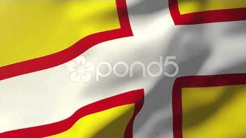 Dorset Flag Waving In The Wind. Looping Sun Rises Style. Animation Loop