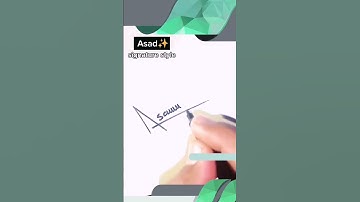 A stylish signature | Asad name signature #asad #signature #art #youtube #trending #shorts #viral