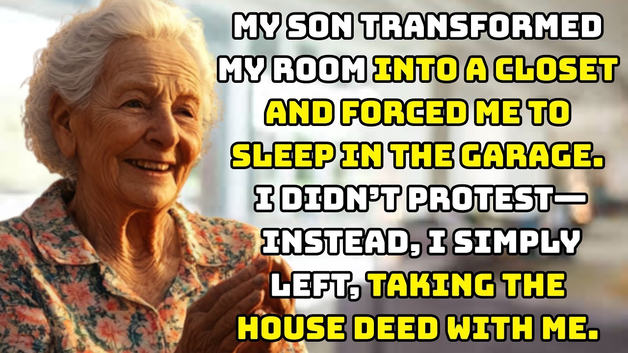 My Son Gave My Room to His Wife’s Closet and Put Me in the Garage—So ...