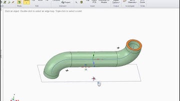 Making a Pipe with bends in DesignSpark Mechanical.