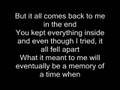 In the end  linkin park with lyrics