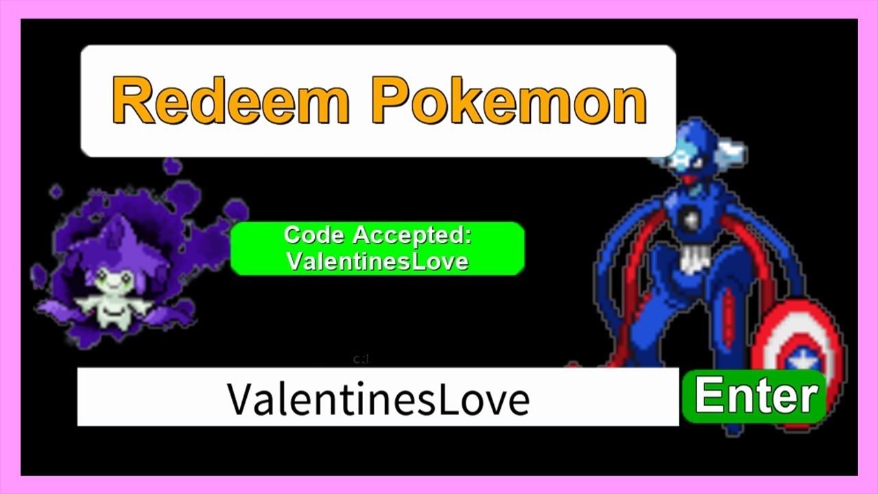 Valentineslove Mystery Gift Code In Project Pokemon Roblox Youtube - loginhdi codes for roblox pokemon