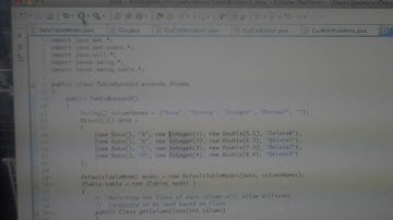 Simple GUi with a JTable and a JButton, rendering bug