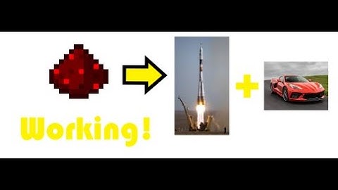 Minecraft Tutorial | How to make easy working non hover cars and rocket ships