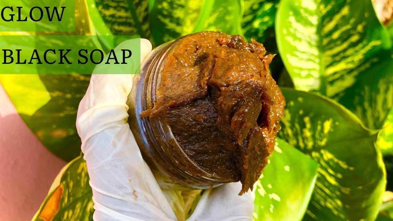 How to make african black soap for glowing skin  BEST ORGANIC BLACK SOAP EVER