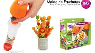 Set Pop Chef Para Decoración Fruchetas Alimentos Pinchos de frutas - aPreciosdeRemate