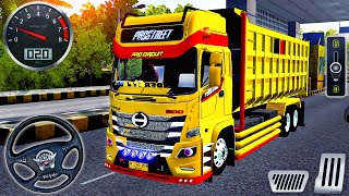 Dump Truck Hino 500 Driving in India - Bus Simulator Indonesia #58 - Android GamePlay screenshot 5