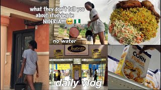 no light no water | life of a Nigeria student | living alone diaries | grocery & haul