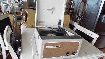 WESTINGHOUSE record player playing an LP, 33.3 RPM record.
