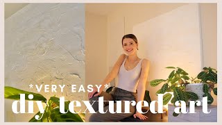 Making DIY Textured Minimalistic + Modern Art! | HOW I DID IT - soooo easy